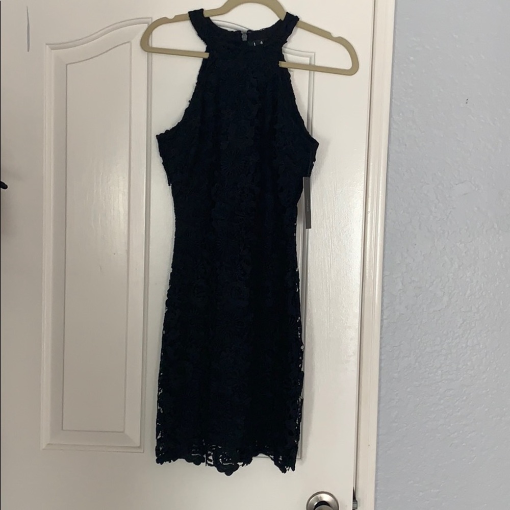 Lulu’s Homecoming Dress Halter Top Lace